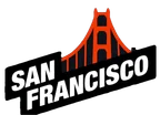 Odznak San Francisco Bay Area s mostem Golden Gate
