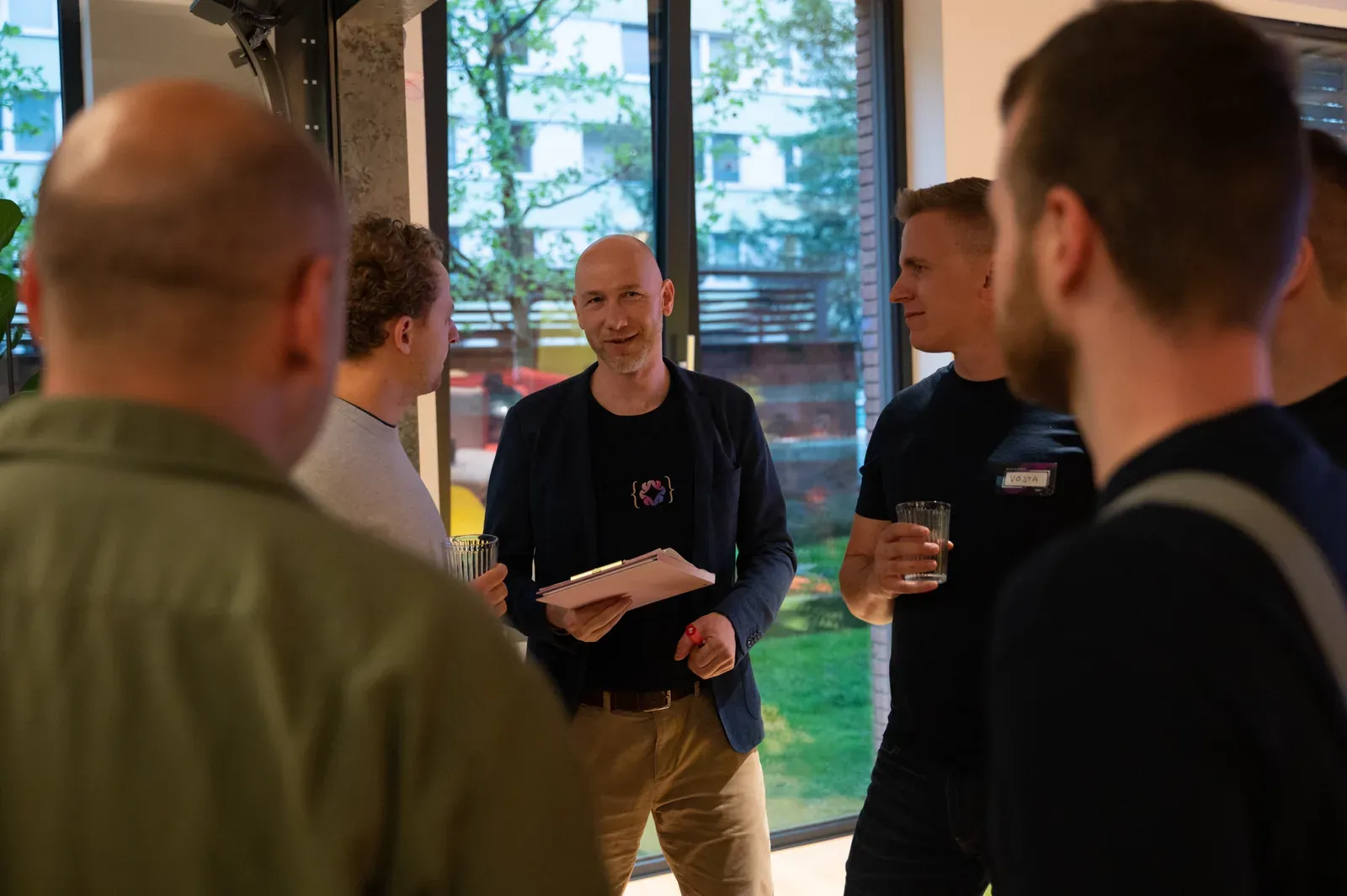Marian Kamenistak speaking at an engineering leadership event.