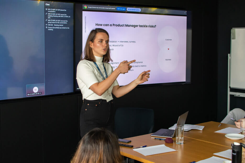 With Zuzka, Jan, and Jirka leading the workshops for one of the clients.